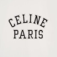 루즈 티셔츠 - 코튼 저지 - 오프 화이트 / 블랙 -  - 1 | CELINE