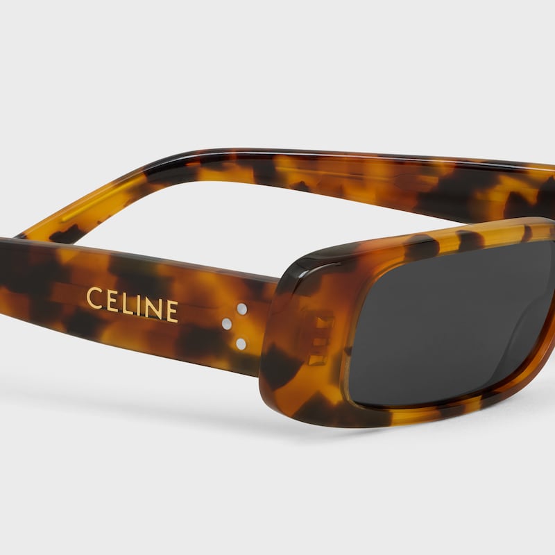 GAFAS DE SOL RECTANGULARES&nbsp;S343 DE ACETATO - HABANA MOTEADO -  - 1 | CELINE