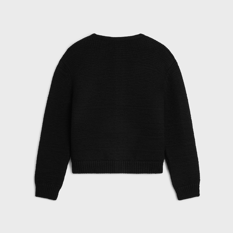 cardigan IN wool - BLACK -  - 1 | CELINE