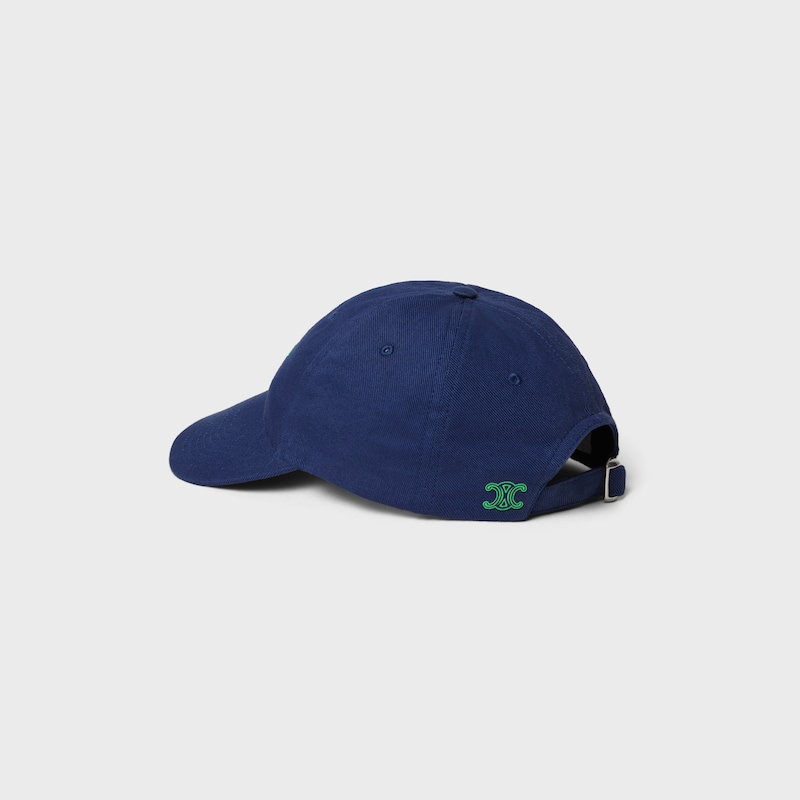 richelieu cap IN light cotton twill - BLU NAVY INTENSO -  - 1 | CELINE