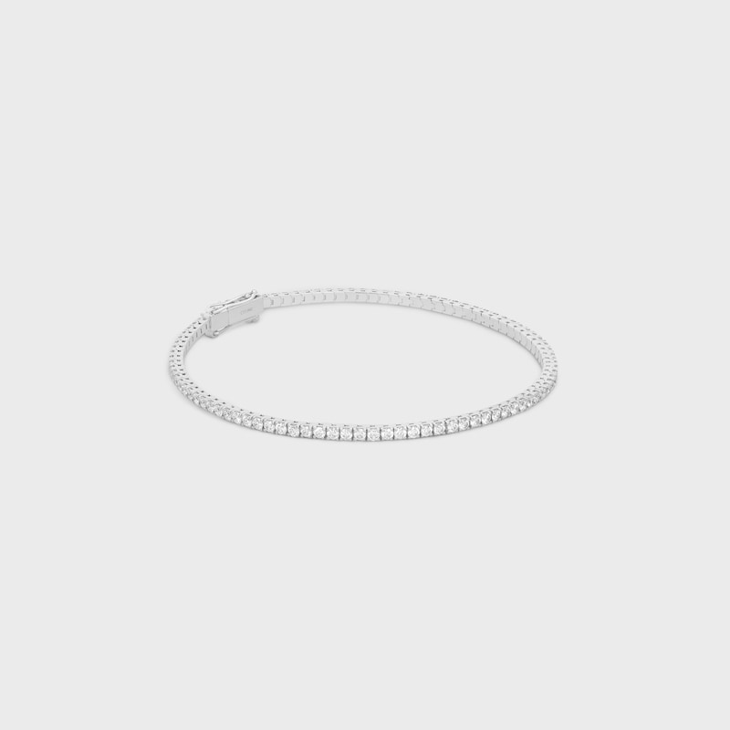 Tennis Bracelet in White Gold and Diamonds - White Gold & White -  - 1 | CELINE