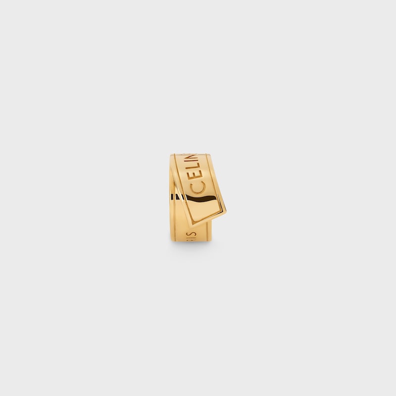 CELINE RIBBON金色饰面戒指 - 金色 -  - 1 | CELINE