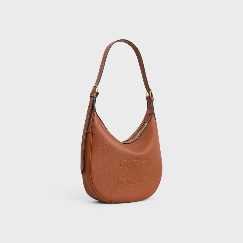 SMALL HELOÏSE BAG IN SUPPLE GRAINED CALFSKIN - TAN - HOBO AND TOTE BAGS - 1 | CELINE