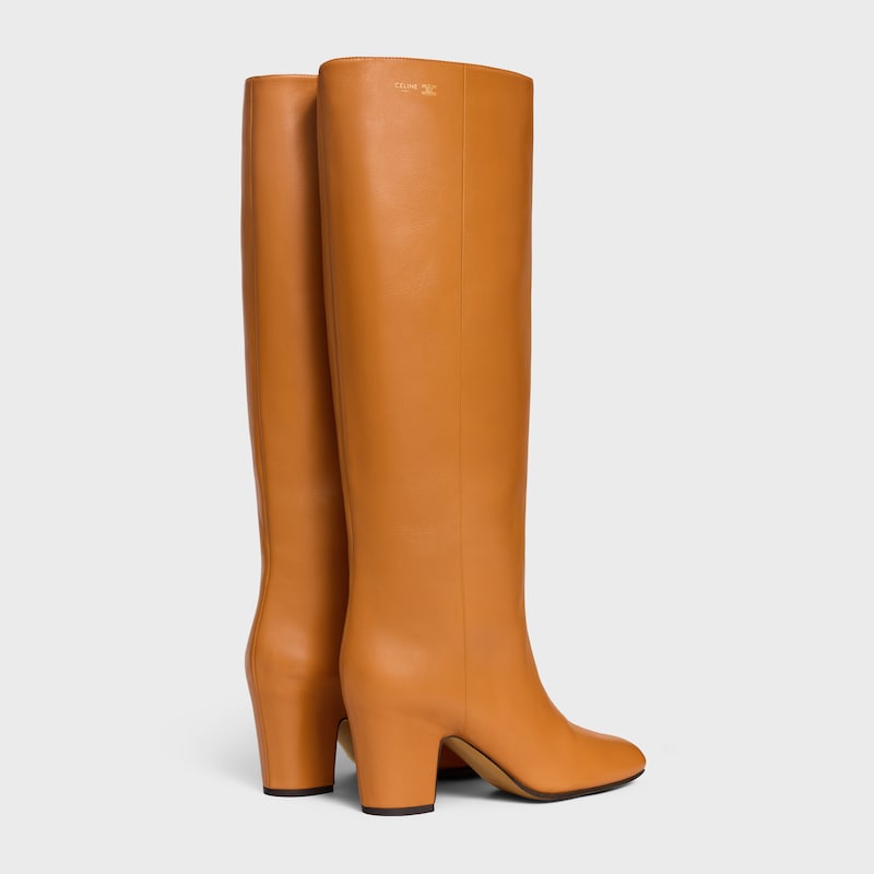ICONIC - HIGH BOOT IN CALFSKIN - SAHARA -  - 1 | CELINE