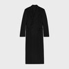 colonne coat IN WOOL CLOTH - BLACK -  - 1 | CELINE