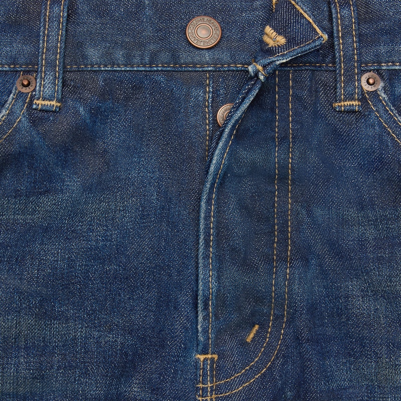 kurt jeans in indigo dark stone wash denim - INDIGO DARK STONE -  - 1 | CELINE