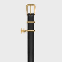 ELEGANT CHARM BELT 18MM in Taurillon Leather - BLACK -  - 1 | CELINE