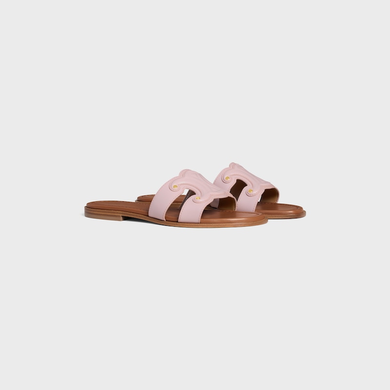MARINA MULE IN CALFSKIN - BLEACHED PINK -  - 1 | CELINE