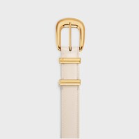 MEDIUM 25MM WESTERN BELT in Taurillon Leather - PALE BEIGE -  - 1 | CELINE