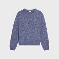 크루넥 스웨터 - 울 & 캐시미어 - 블루/화이트 -  - 1 | CELINE