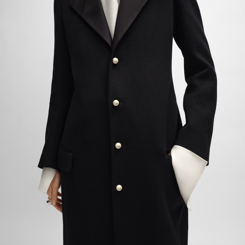 tux coat IN cashmere - BLACK -  - 1 | CELINE