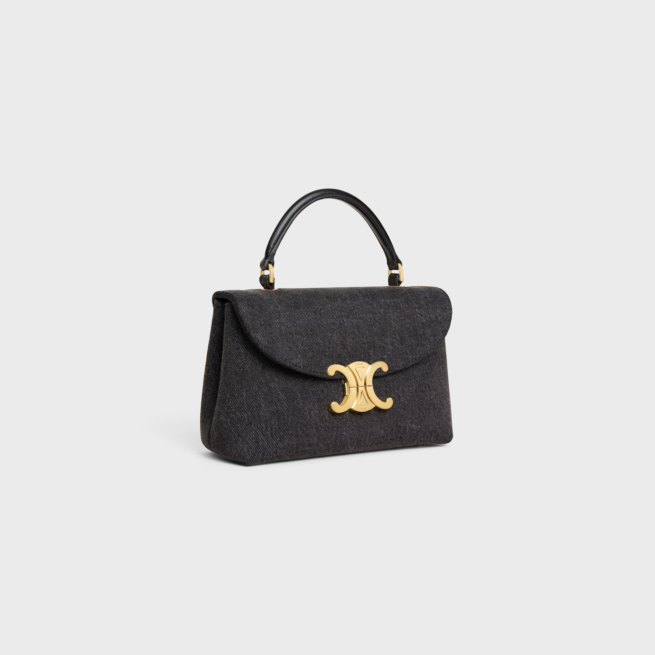 TEEN NINO BAG IN DENIM - DARK GREY | CELINE