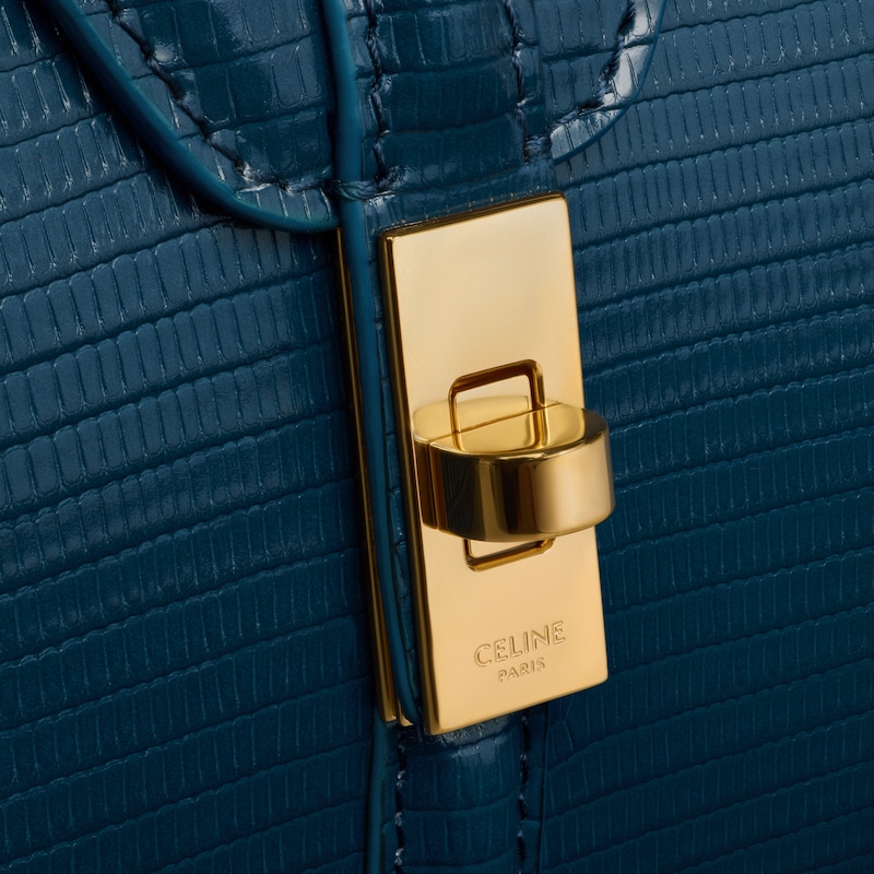 MINI 16 IN Lizard - TEAL BLUE - MORE LINES - 1 | CELINE