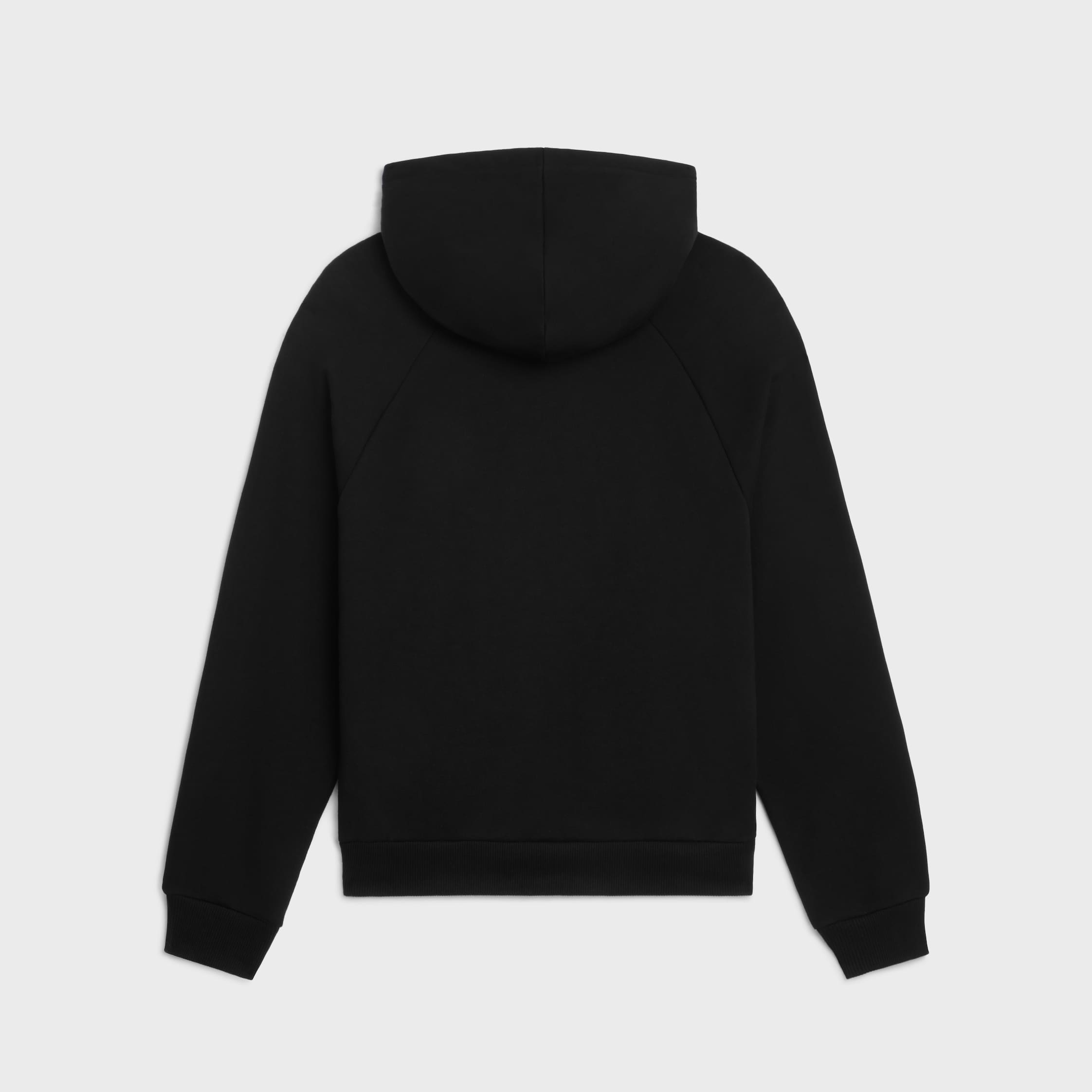 【日本入手困難】BLASON LOOSE HOODIE IN COTTON FLEECE BLASON LOOSE HOODIE IN COTTON FLEECE - NOIR/JAUNE | CELINE