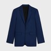 classic jacket IN WOOL CLOTH - OCEAN BLUE -  - 1 | CELINE