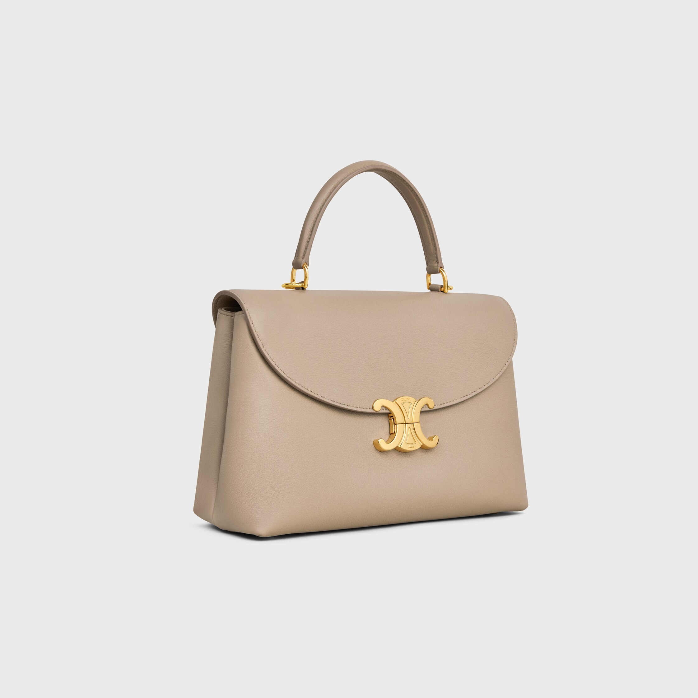 MEDIUM NINO BAG IN SUPPLE GRAINED CALFSKIN - CAPPUCCINO | CELINE