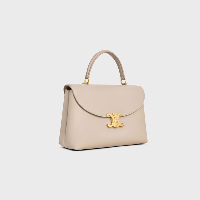 MEDIUM NINO BAG IN SUPPLE GRAINED CALFSKIN - CAPPUCCINO - NINO - 1 | CELINE