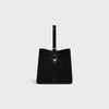 SMALL AMBER IN SUEDE AND PYTHON EFFECT CALFSKIN - BLACK - NEW - 1 | CELINE