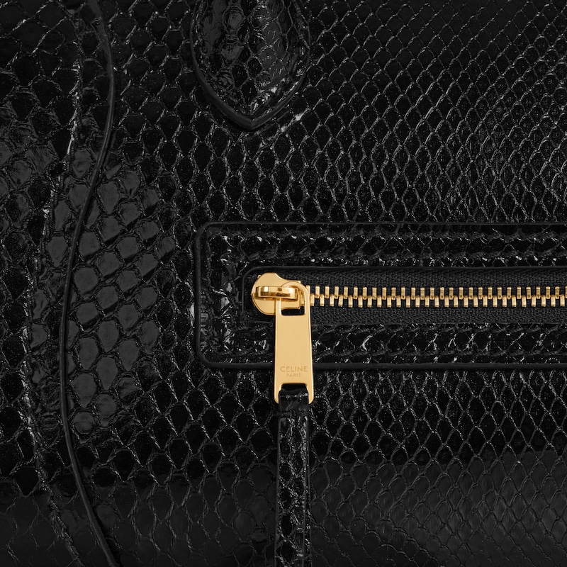 LITTLE LUGGAGE IN PYTHON - BLACK - LUGGAGE - 1 | CELINE