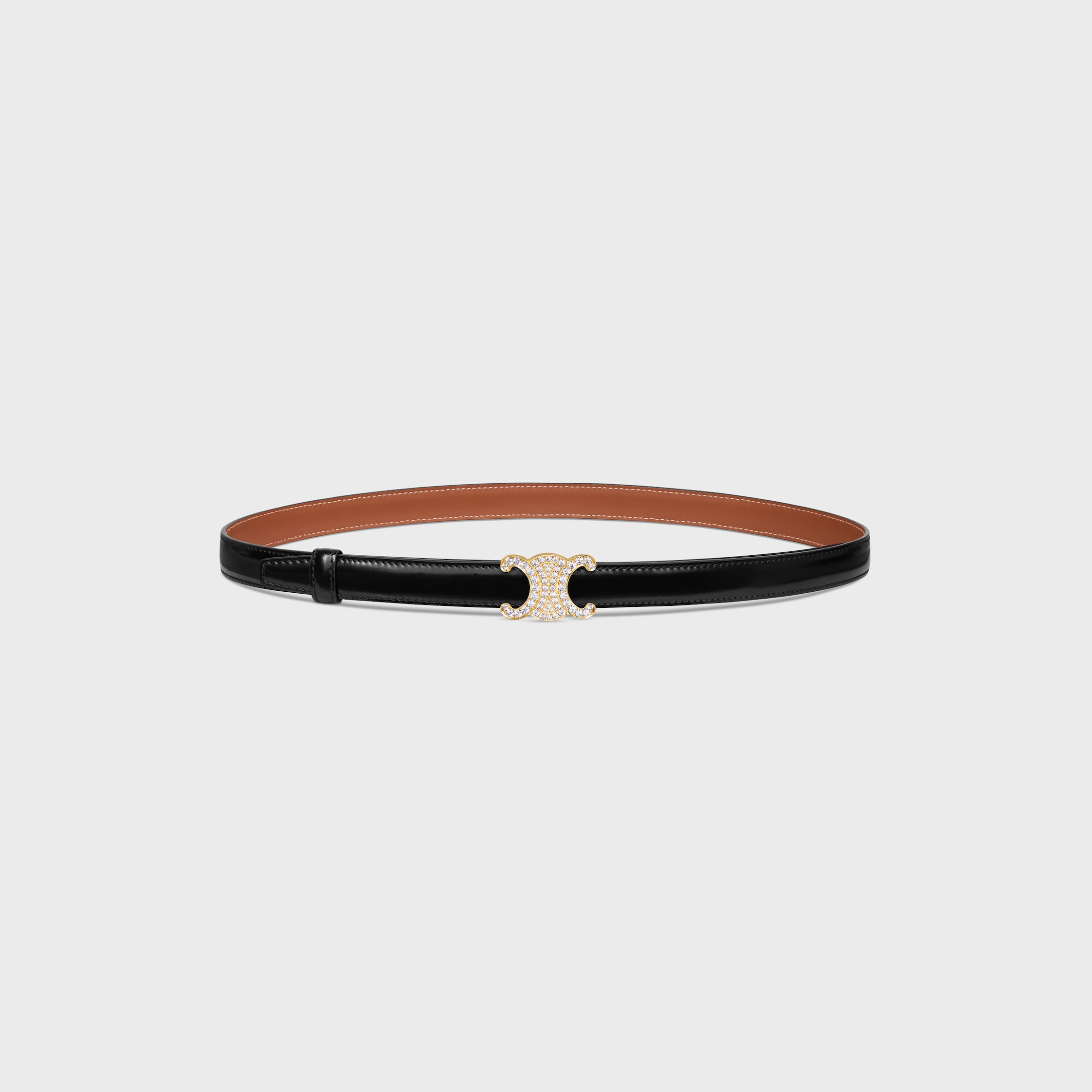 トリオンフバックル 18MM / ストラス付きブラス & リバーシブル