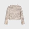 Chasseur jacket in wool natt&eacute; - ECRU/MULTICO -  - 2 | CELINE
