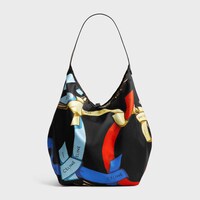 LARGE HOBO IN SILK AND CALFSKIN - MULTICOLOR - NEW - 1 | CELINE