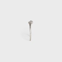 Knot extra-thin bracelet in brass with rhodium finish - Silver -  - 1 | CELINE