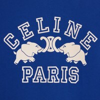 標準剪裁衛衣 - 旗幟藍/髒白色 -  - 1 | CELINE