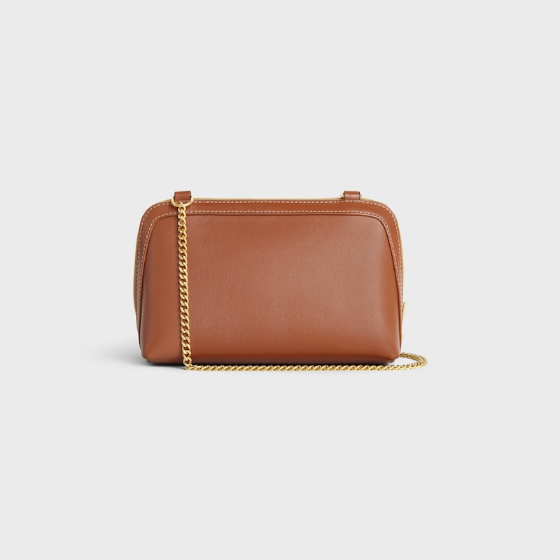 Clutch on Chain IN smooth calfskin - TAN - GIFT FINDER - 1 | CELINE