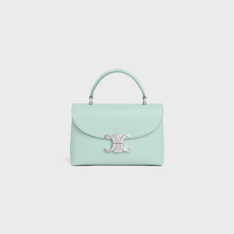 TEEN NINO BAG IN SMOOTH SATINATED CALFSKIN - LIGHT ACQUA - NINO - 1 | CELINE