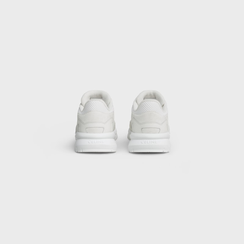 RUNNER SNEAKER IN CALFSKIN, SUEDE CALFSKIN AND MESH - OPTIC WHITE -  - 1 | CELINE