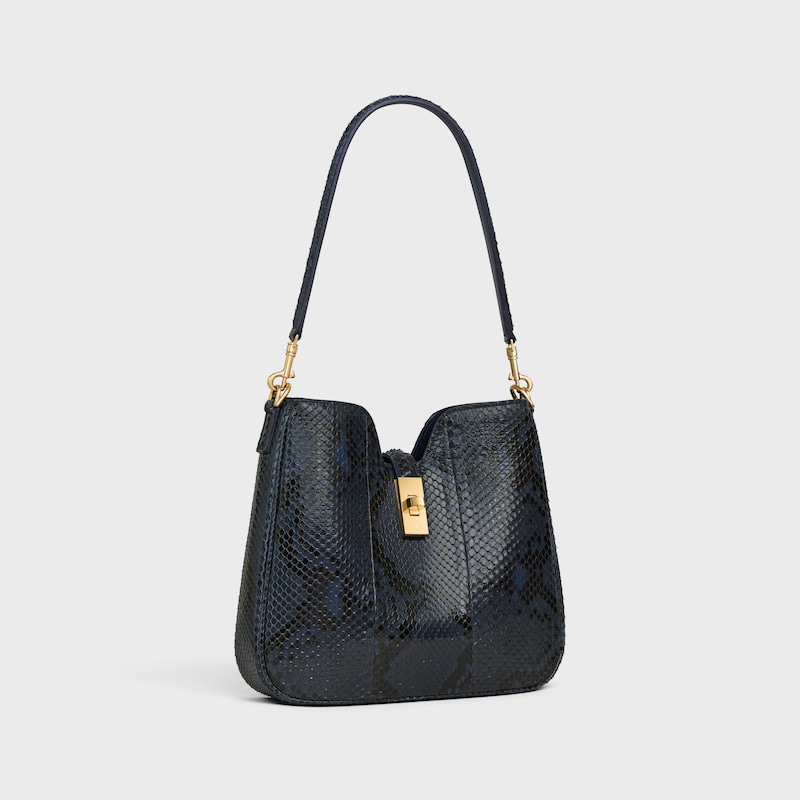 SMALL CAMILLE 16 SOFT BAG IN PYTHON - DEEP NAVY - CAMILLE - 1 | CELINE