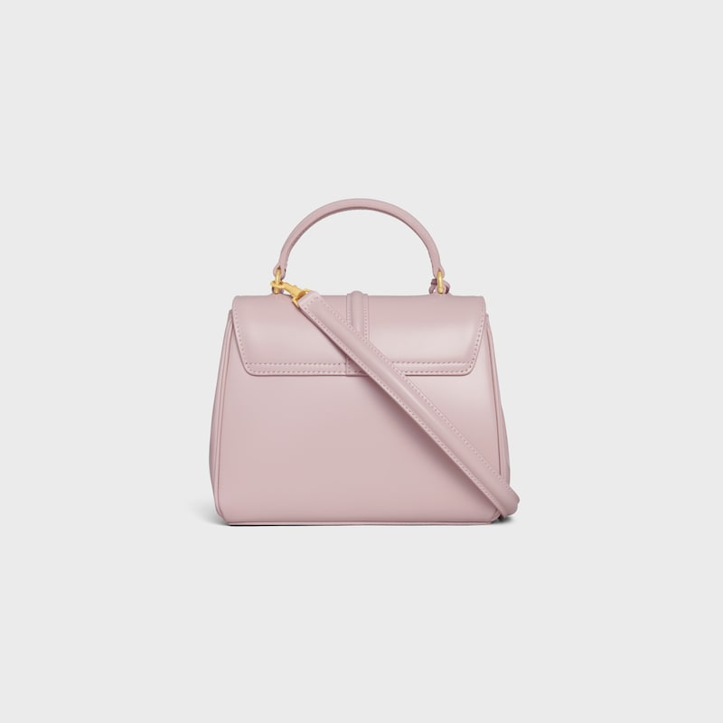 BOLSO MINI 16 DE PIEL DE BECERRO SATINADA - ROSA BLANQUECINO - BOLSOS CON ASA SUPERIOR - 1 | CELINE