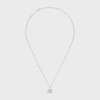 トリオンフ ラインストーン ネックレス / ロジウムフィニッシュ ブラス＆クリスタル - シルバー - GIFT FINDER - 1 | CELINE