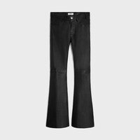 marco jeans in soft lambskin - BLACK -  - 1 | CELINE