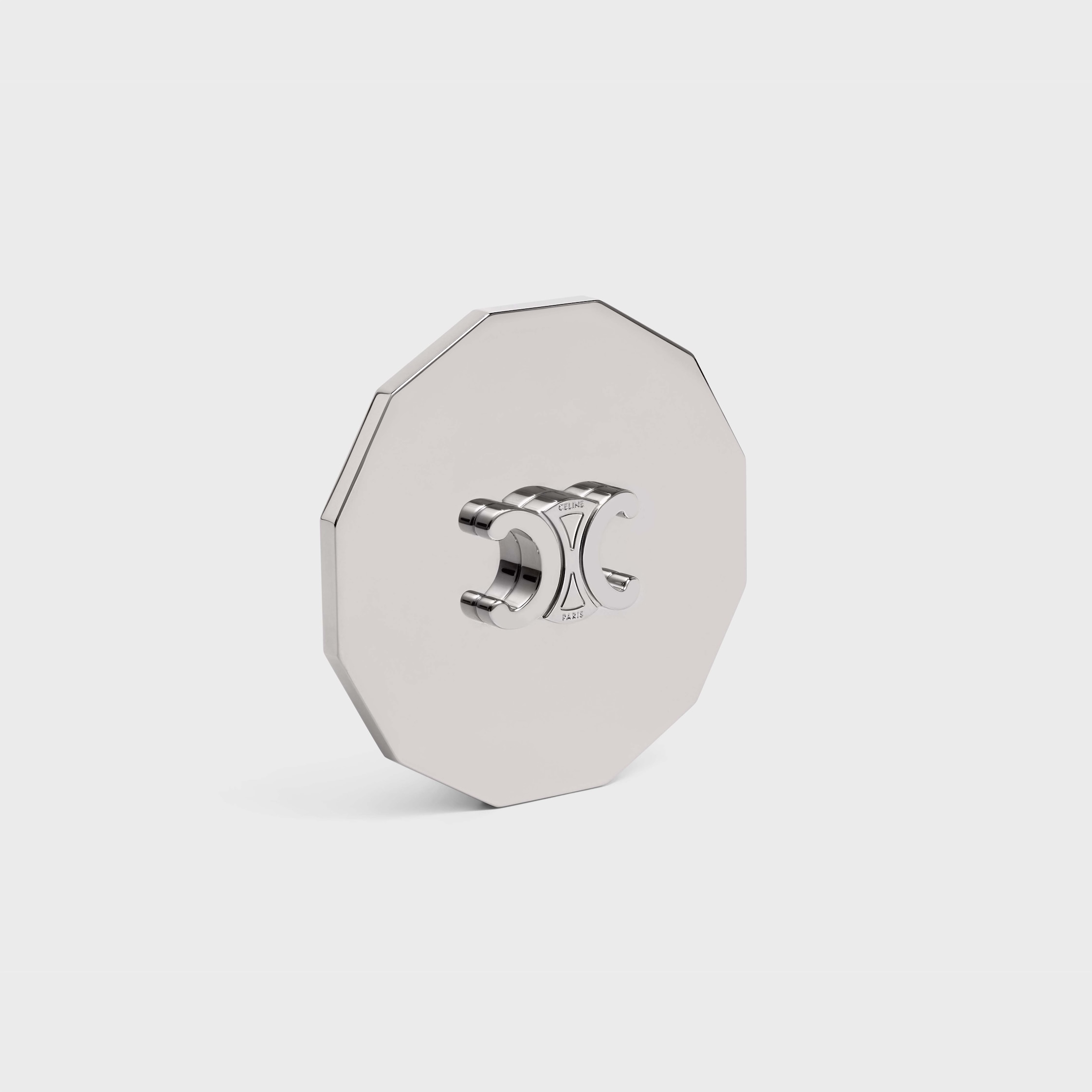 CANDLE TRIOMPHE LID IN STEEL - SILVER | CELINE