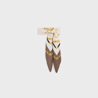 square in coat of arms silk twill - TAUPE/BRUN/OR -  - 1 | CELINE