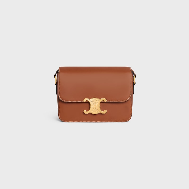 TEEN TRIOMPHE BAG IN Natural Calfskin - TAN - HAND-PICKED GIFTS - 1 | CELINE