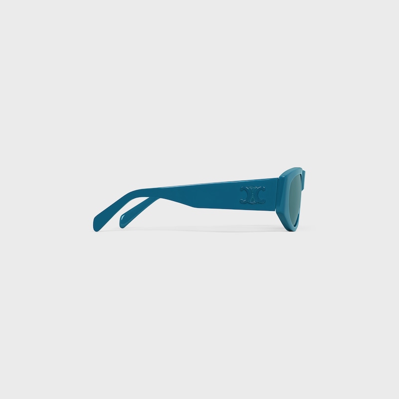 Triomphe Men 02 sunglasses in Acetate - Dark Turquoise -  - 1 | CELINE