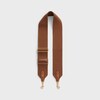 adjustable strap in wool with GOLD FINISHING - TAN - BAG CHARMS - 1 | CELINE