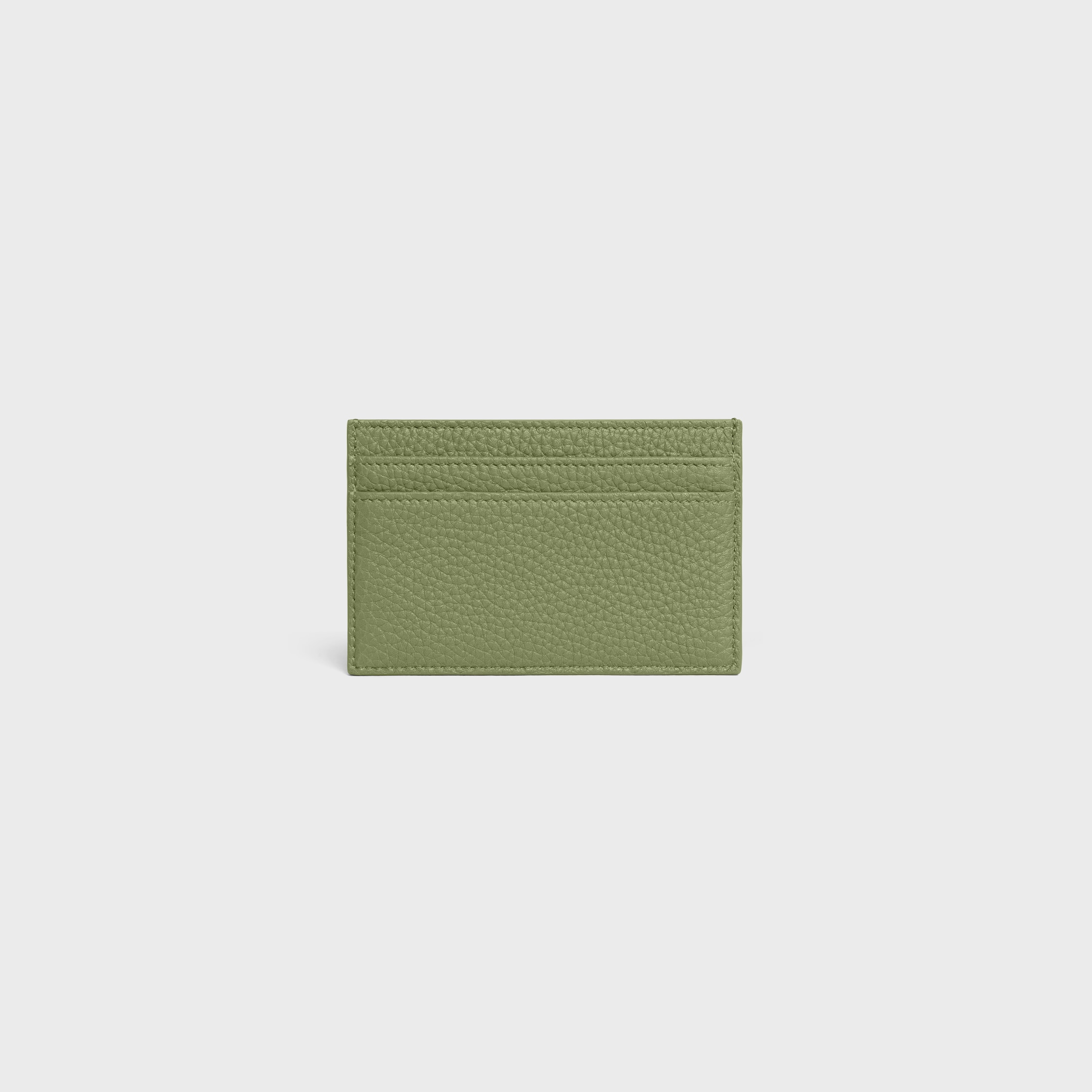 CELINE セリーヌ カードホルダー 2020SS新作カラーライトカーキ カードホルダー / グレインドカーフスキン - ライトカーキ | CELINE
