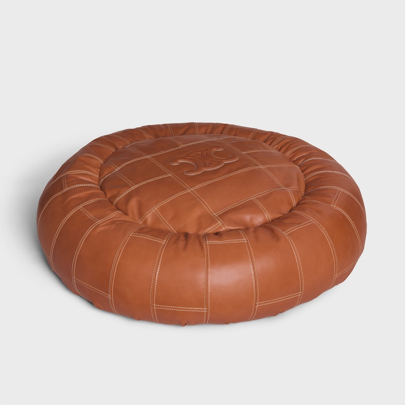 Dog matress in smooth calfskin - TAN - DOG ACCESSORIES - 1 | CELINE