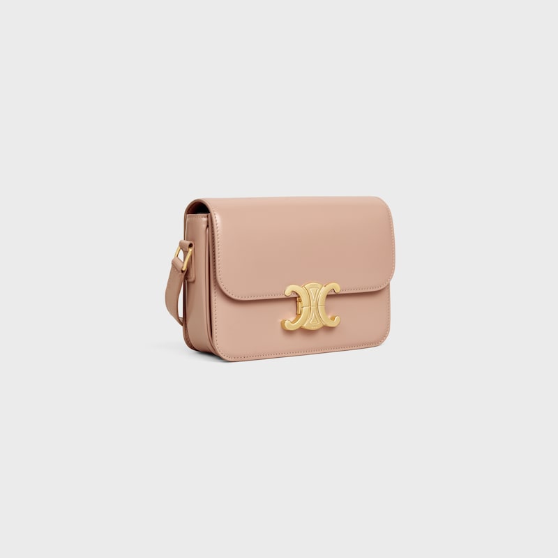 SAC TRIOMPHE TEEN veau brillant - SOFT PEACH - TRIOMPHE - 1 | CELINE