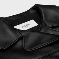cropped jacket in soft lambskin - BLACK -  - 1 | CELINE