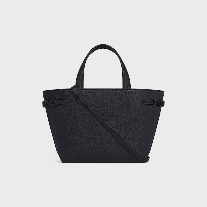 MINI CABAS ANAIS CUIR TRIOMPHE in Grained calfskin - BLACK - HOBO AND TOTE BAGS - 1 | CELINE