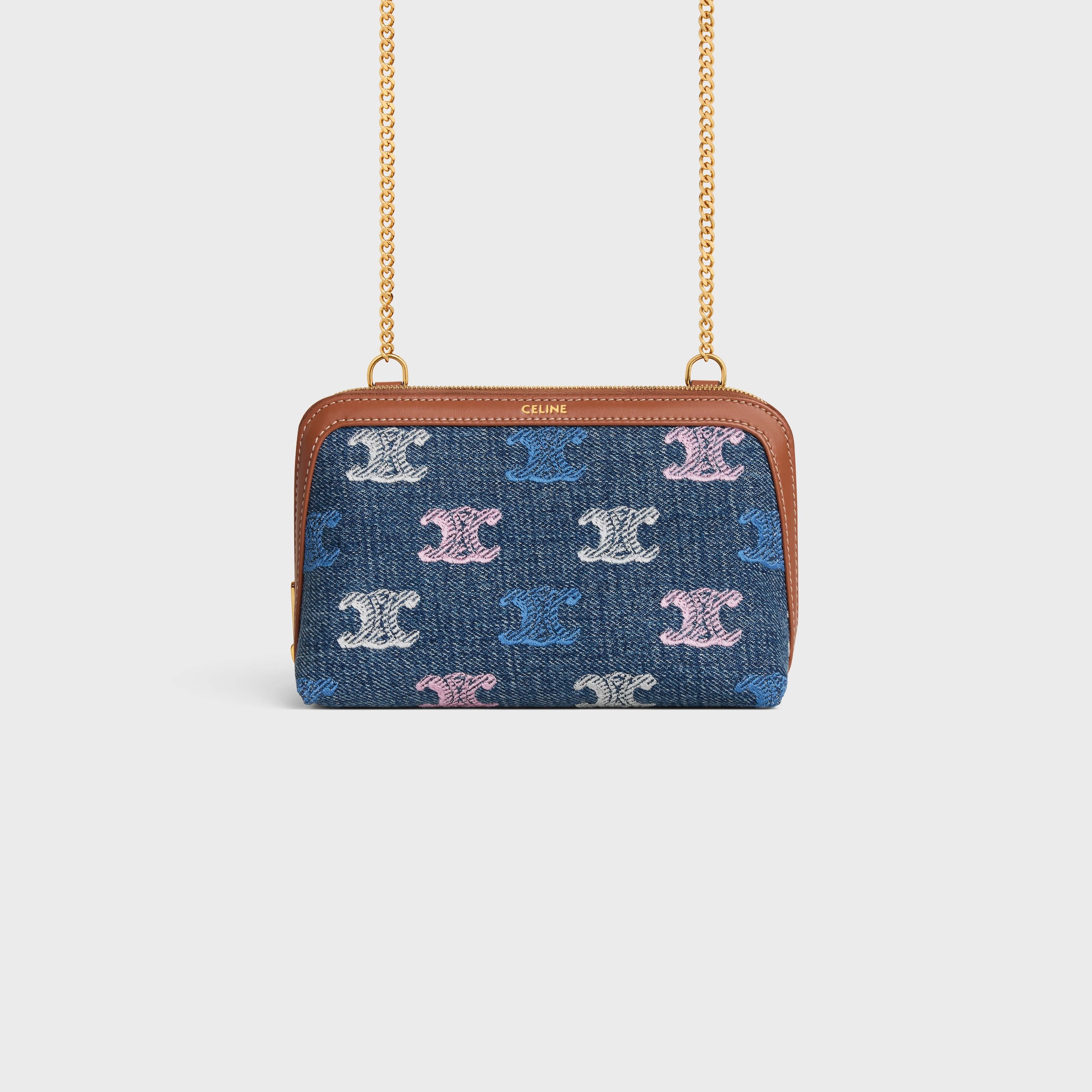 【大好評★】CELINE レディース ミニ バッグ デニム CELINE セリーヌ デニム ミニ バック ハンドバッグ ブルー系