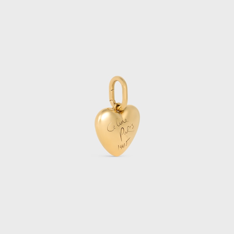 Celine Charms Heart Celine 1945 in Aluminium - GOLD - NEW - 1 | CELINE
