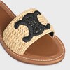 MULE LYMPIA CELINE IN RAFIA - NERO / NATURALE -  - 4 | CELINE
