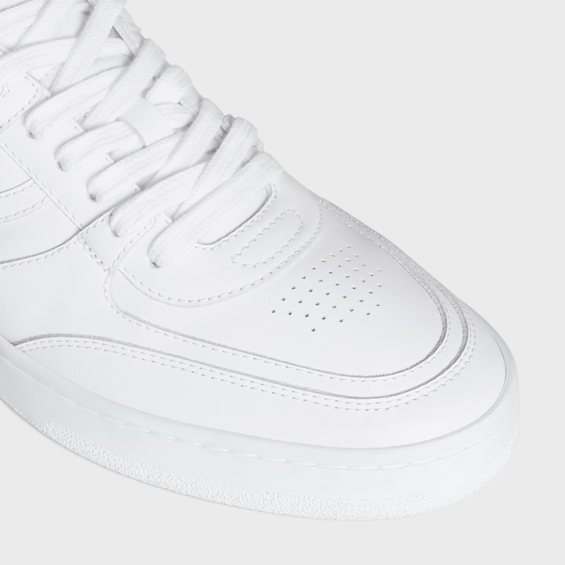 CELINE TRAINER - CT-11 LOW LACE-UP SNEAKER IN CALFSKIN - OPTIC WHITE -  - 1 | CELINE