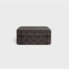 Rectangular box in triomphe canvas - BLACK / TAN - HOME - 3 | CELINE